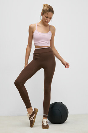 Urban Beat VELTREN Kadın Esnek Ve Yumuşak Dokulu Kontrast Biyeli Koyu Kahvere...