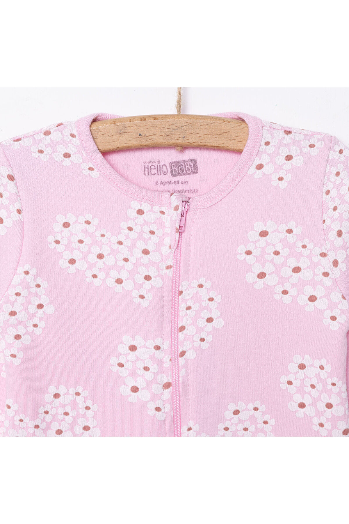 ebebek Hello Baby HelloBaby Yenidoğan Kız Patikli Tulum Kız Bebek fotoğrafı 3 (önizleme)