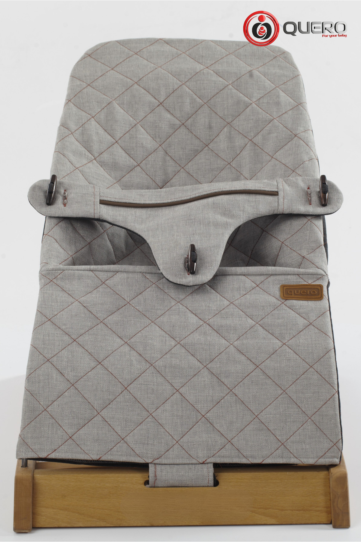 Quero Anka Ahşap Çift Sallanır Ana Kucağı, Yaylanır Ana Kucağı, Çift Yönlü Kumaş Kullanımı, Sabitlenir. fotoğrafı 2 (önizleme)