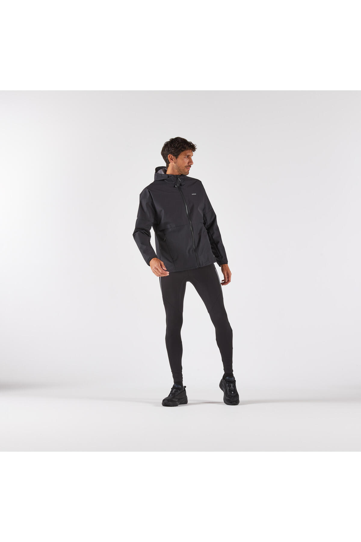 Decathlon Kiprun Erkek Yağmurluk - Siyah - Run 100 görsel 3