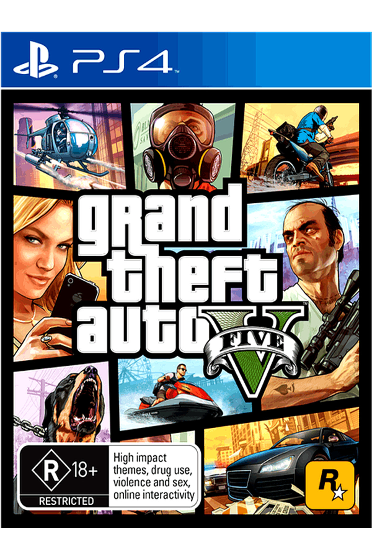 ROCKSTAR NORTH GTA 5 Grand Theft Auto 5 Standart Editon Ps4 ve Ps5 Uyumlu