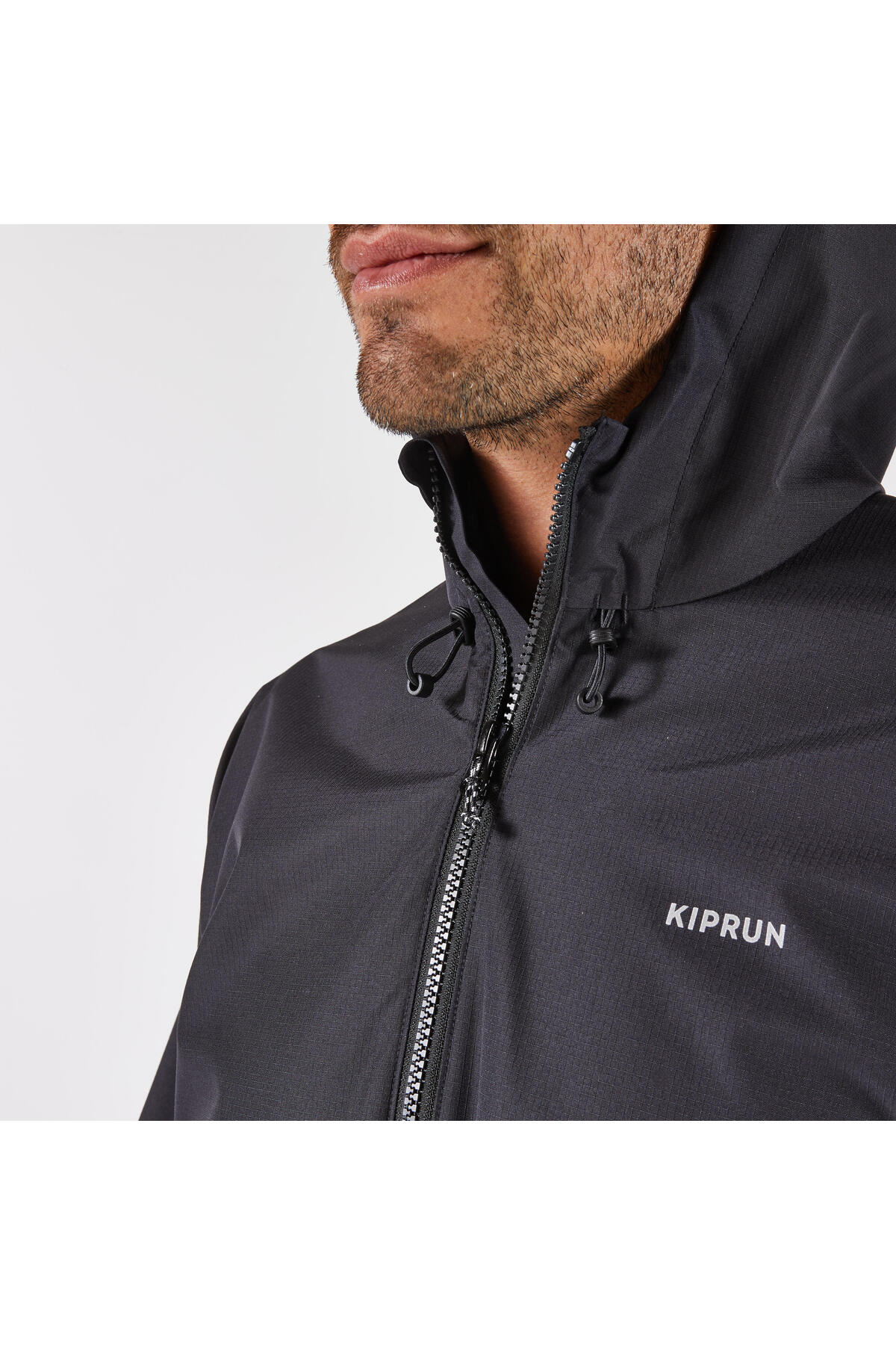 Decathlon Kiprun Erkek Yağmurluk - Siyah - Run 100 görsel 4