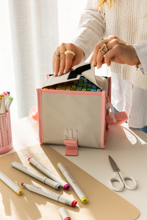 PAPERORA 80'li Çift Uçlu Alkol Bazlı Marker Kalem Seti – Fine + Chisel