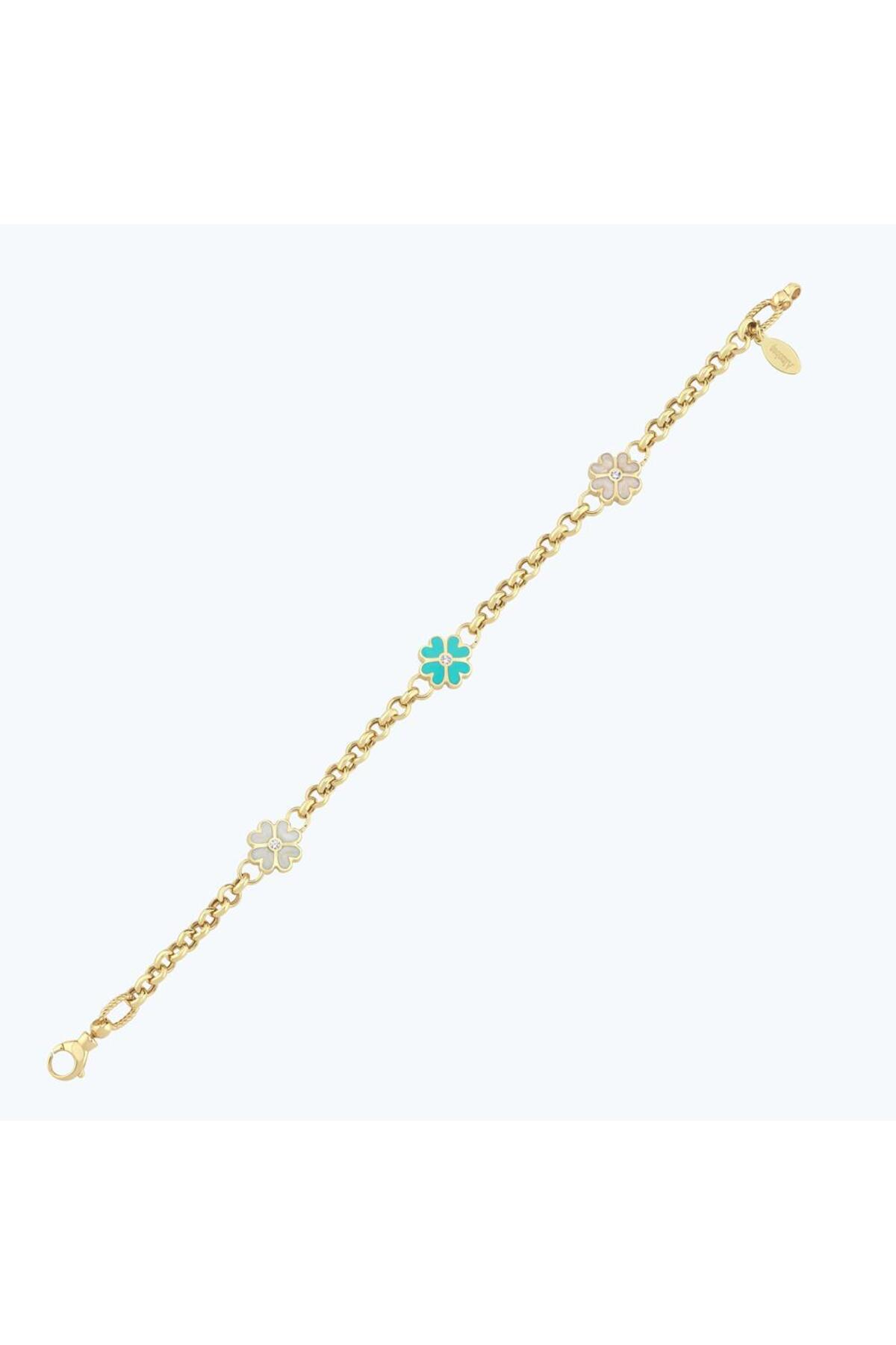 Altınbaş Altın Çiçek Zincir Bileklik