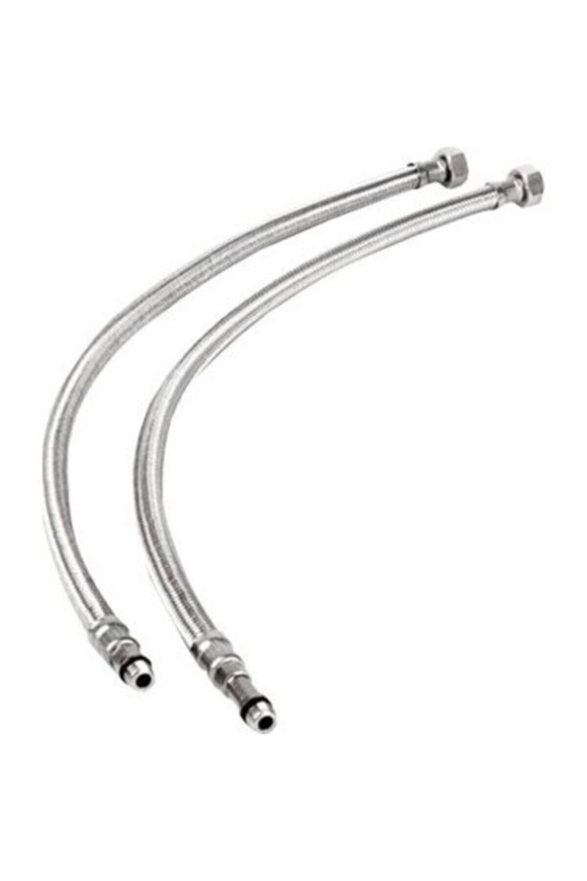 ARVENT Paslanmaz Çelik Örgülü Batarya Fleksi Bağlantı Hortumu Flex M10-3/8 50 Cm - 2 Adet