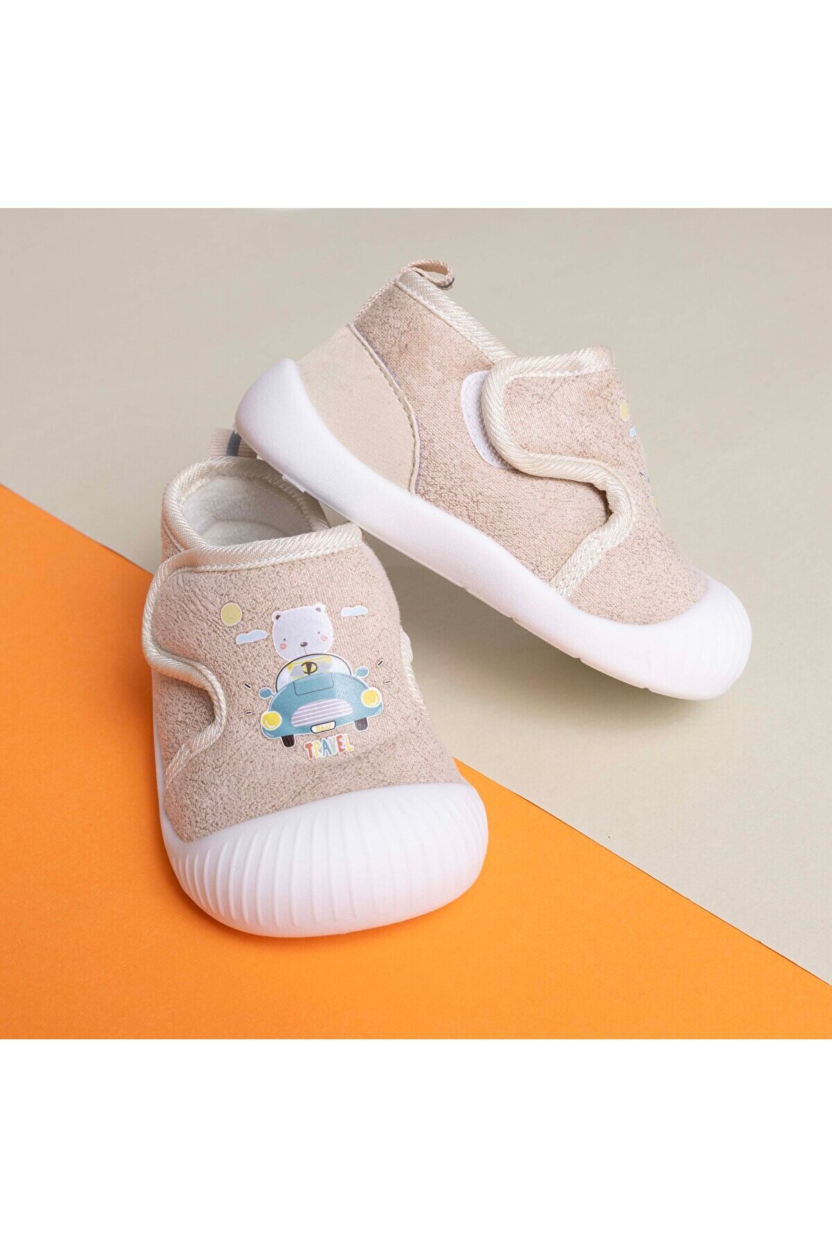 ebebek Hello Baby HelloBaby Erkek Bebek İlk Adım Cırtlı Ayakkabı fotoğrafı 2 (önizleme)