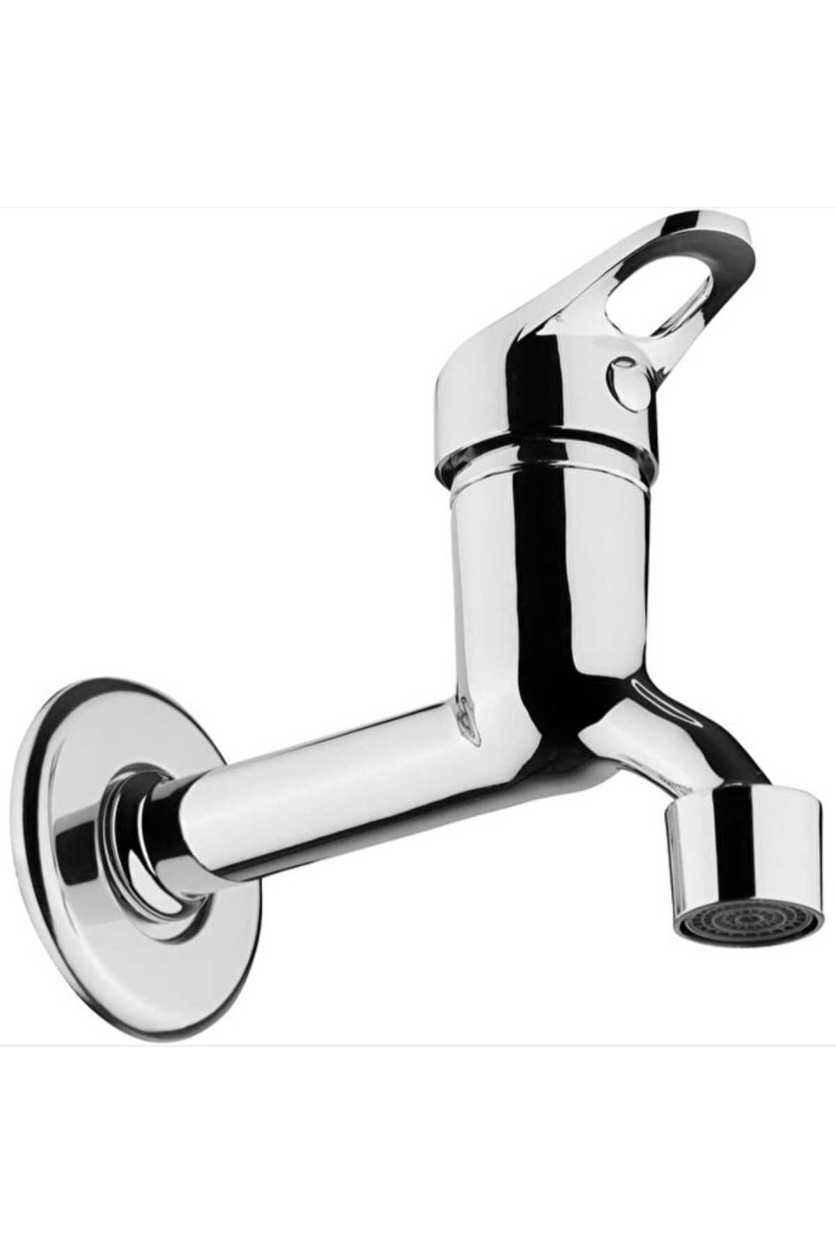 ASIR ARMATÜR Pirinç Perlatörlü Aç Kapa Duvardan Tek Su Girişli Musluk