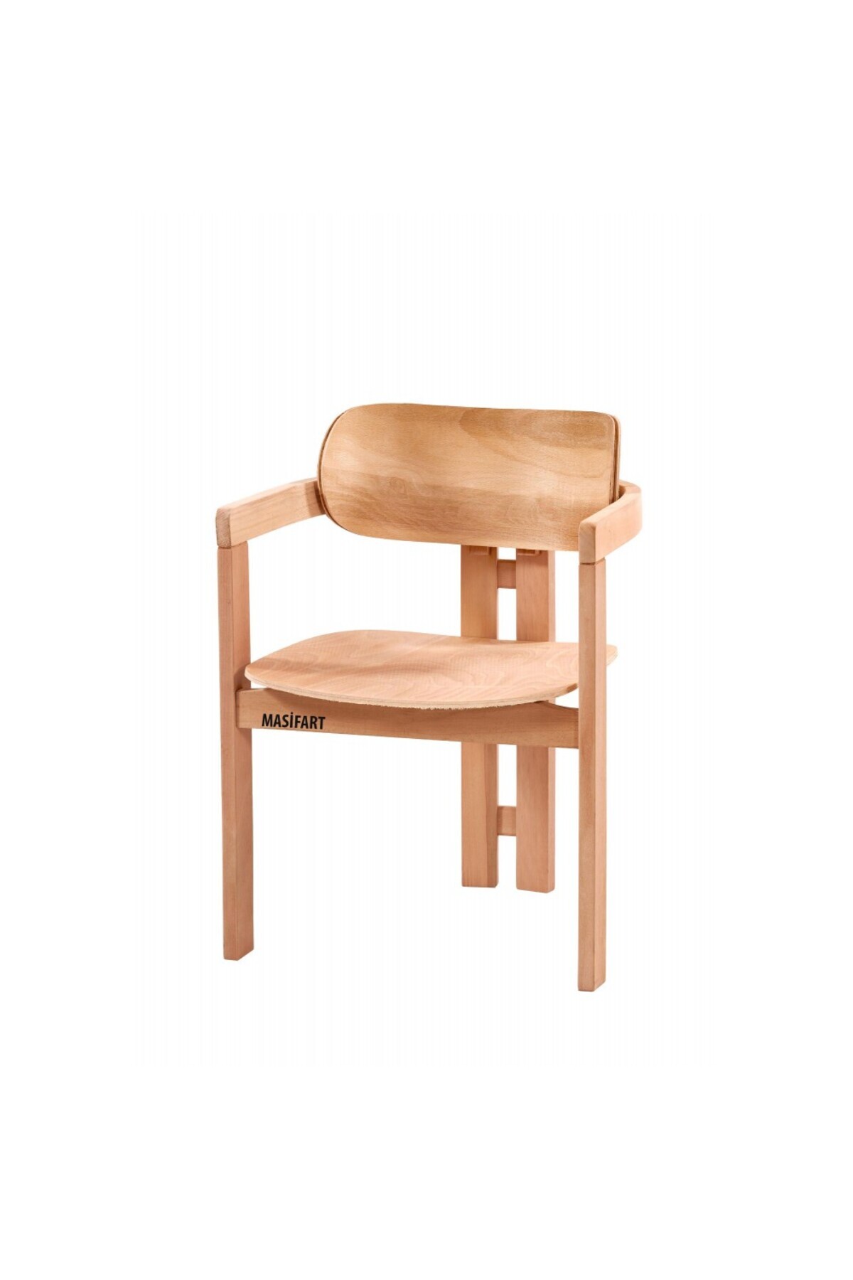 Masifart Jovia Nıght Sandalye Cilasız Ham