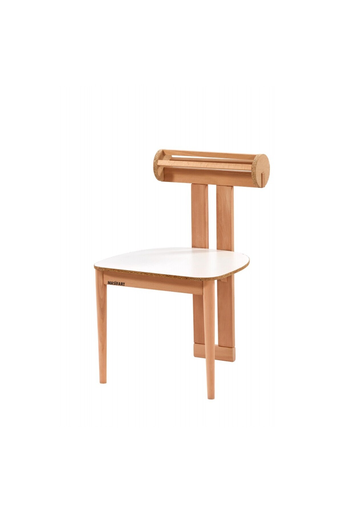 Masifart Mint Balin Sandalye Cilasız Ham