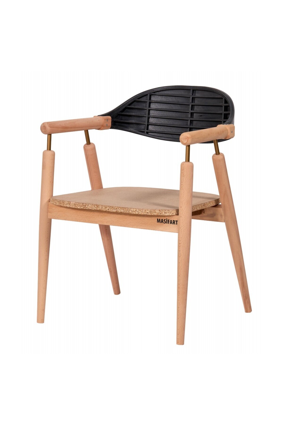 Masifart Volentin Elit Sandalye Cilasız Ham