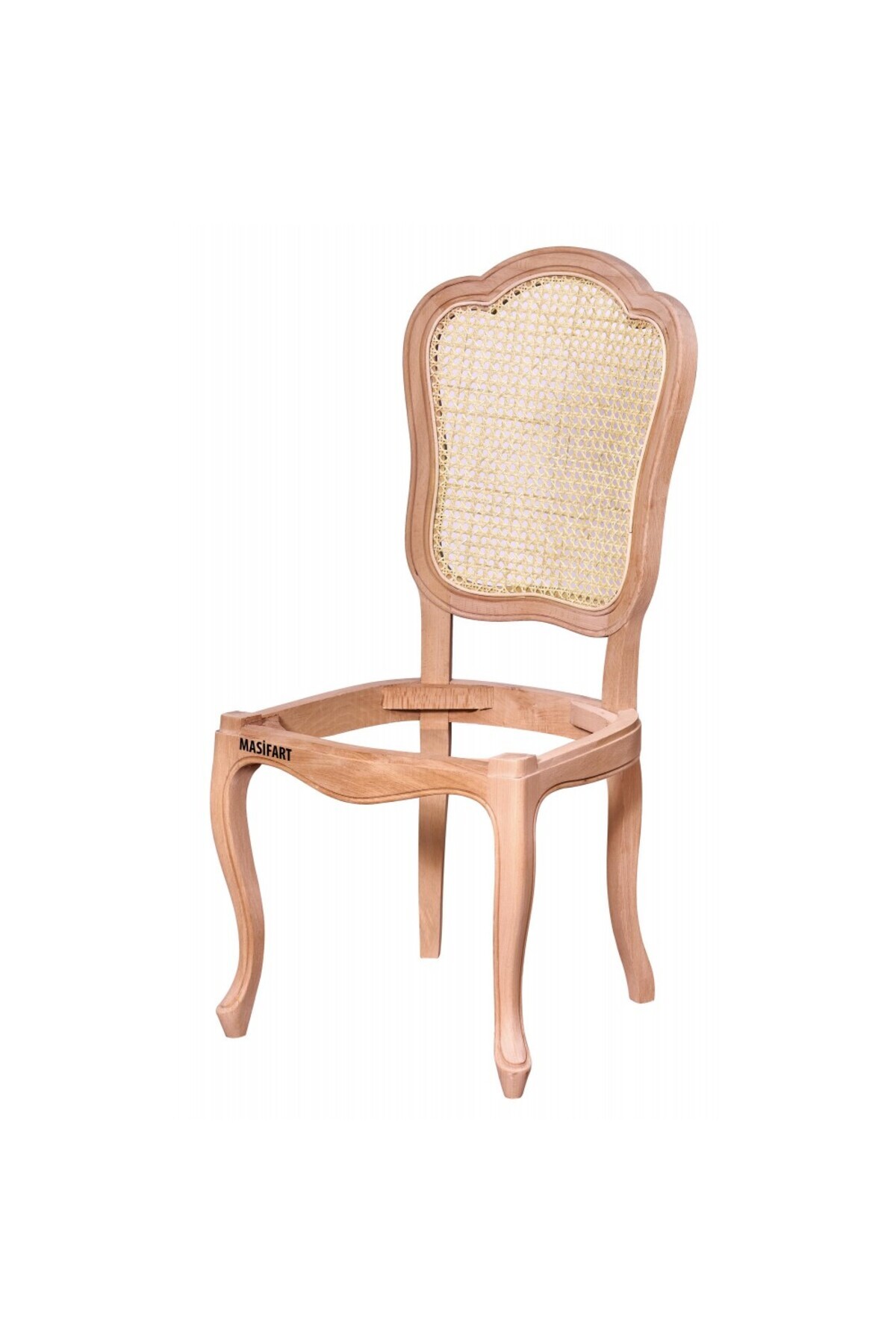 Masifart Hora Hasırlı Florya Sandalye Cilasız Ham