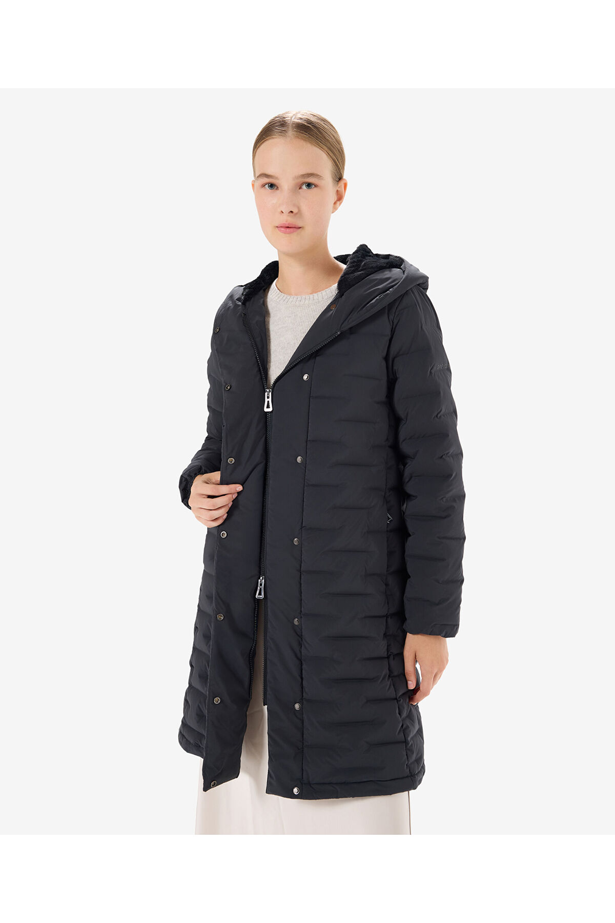 Greyder  Kadın Siyah Suya Dayanıklı Kaz Tüyü Mont 5K2TM84024 - Görsel 7