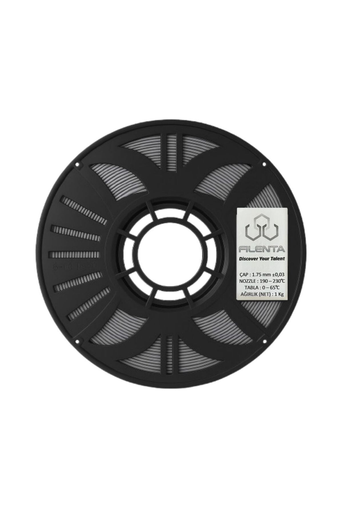 Filenta Gri Pla Premium Filament 1.75mm 1Kg