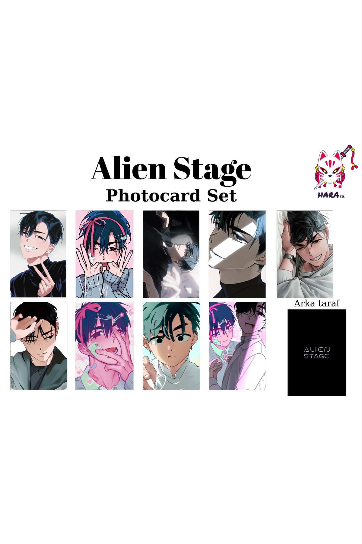 Hara Company Alien Stage Animesi Ivan Anime Photocard Seti / Koleksiyon Kartı v1 ( 9'lu )