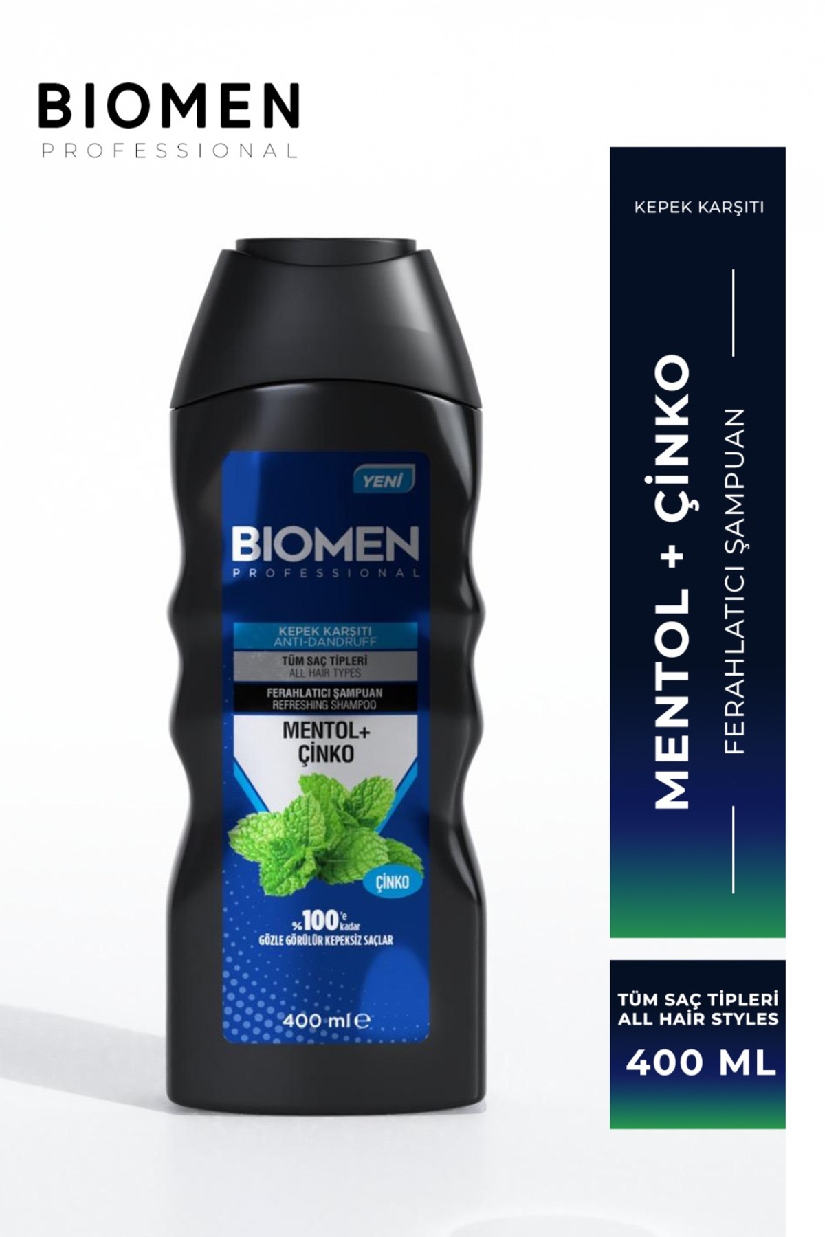 Biomen Professional Mentol&çinko Kepek Karşıtı Ferahlatıcı Şampuan 400 ml — OSVBİO400MENTOL