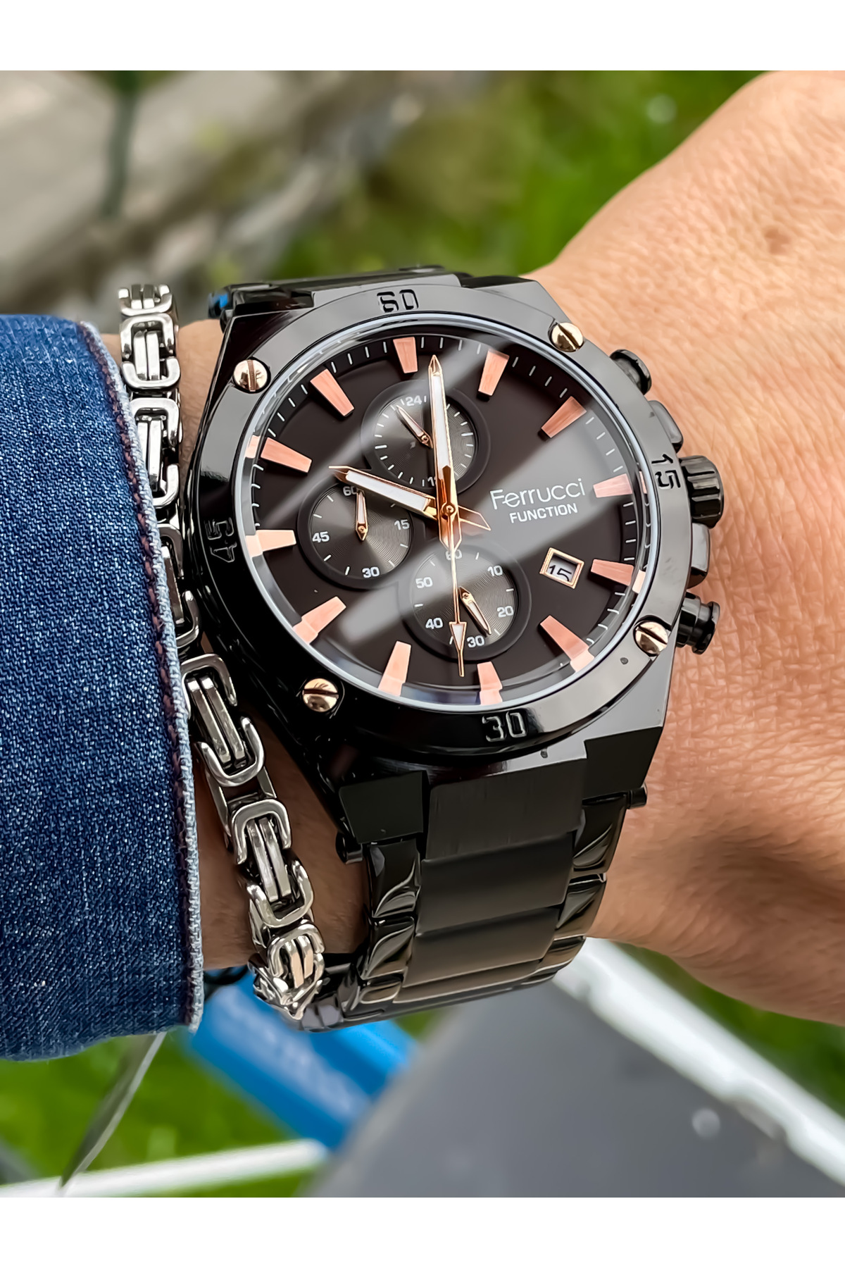 ساعت مچی مردانه اصل استیل، مدل فصلی جدید، بند آببندیشده، هدیه