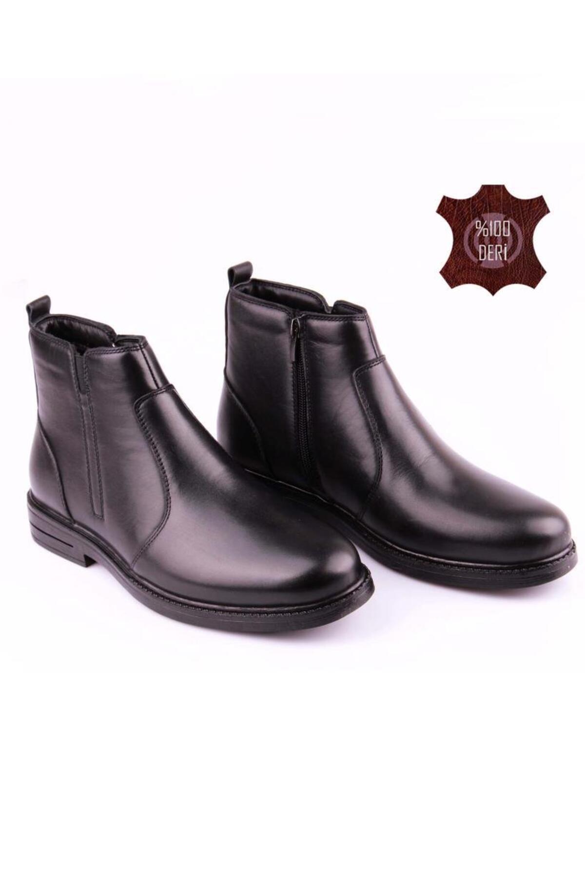 DETECTOR  Hakiki Deri Soğuğa Dayanıklı Kaymaz Tabanlı Erkek Bot LORIAN - Görsel 3