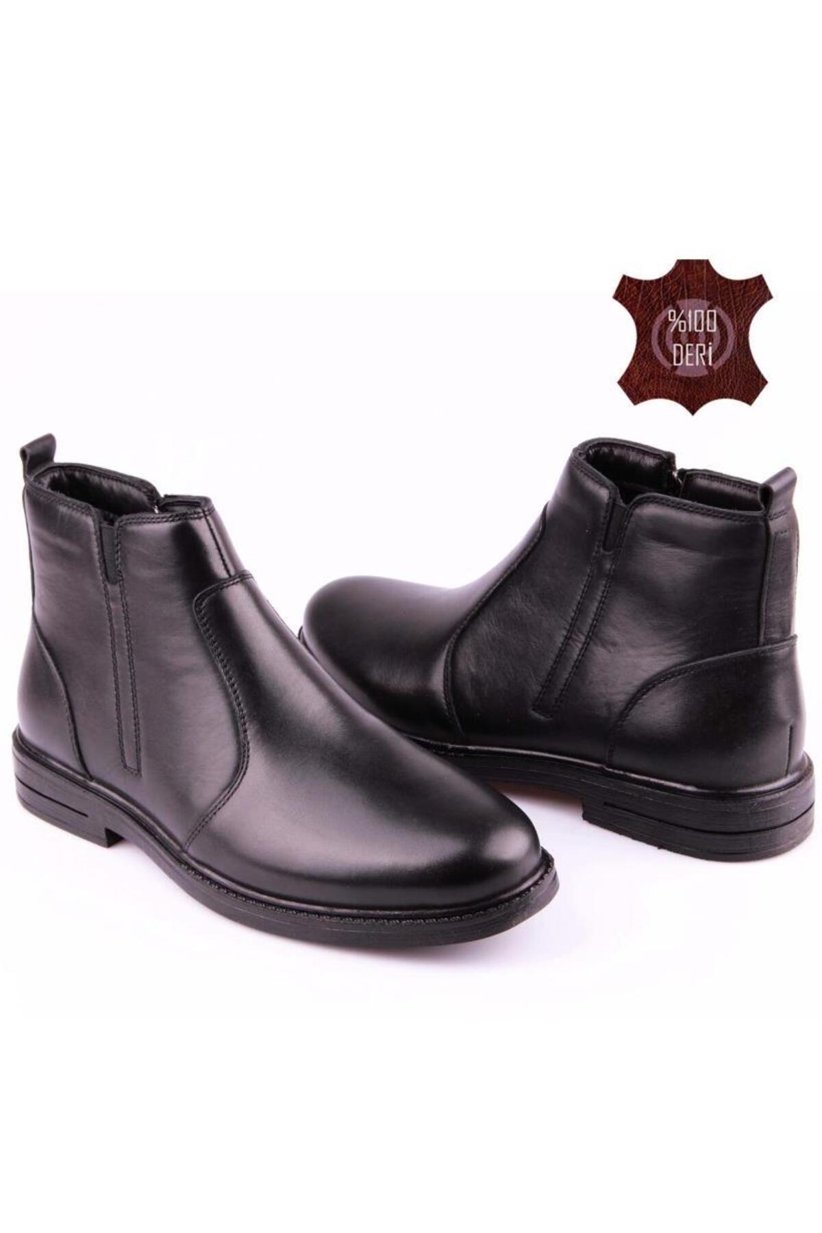 DETECTOR  Hakiki Deri Soğuğa Dayanıklı Kaymaz Tabanlı Erkek Bot LORIAN - Görsel 4