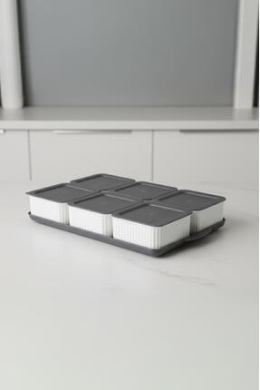 Atbyhome Valverdi - 6'lı 13 Parça Plastik Kahvaltılık Kahvaltı Seti Sunum Set...