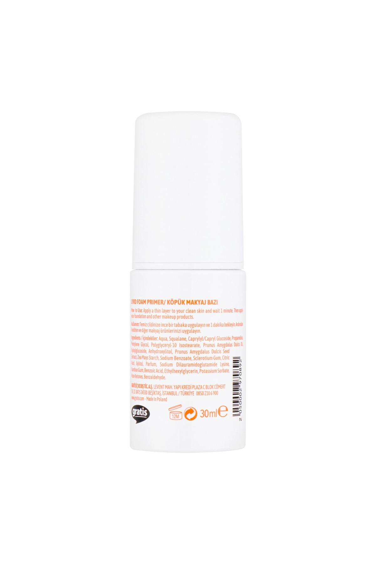 Köpük Makyaj Bazı 30 ML — سفید 54323 — تصویر 4 از 4