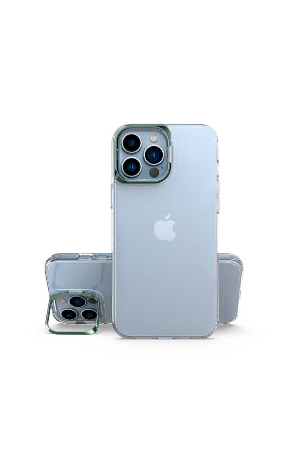iPhone 13 Pro Max Uyumlu ATA Skuba Kılıf-Koyu Yeşil