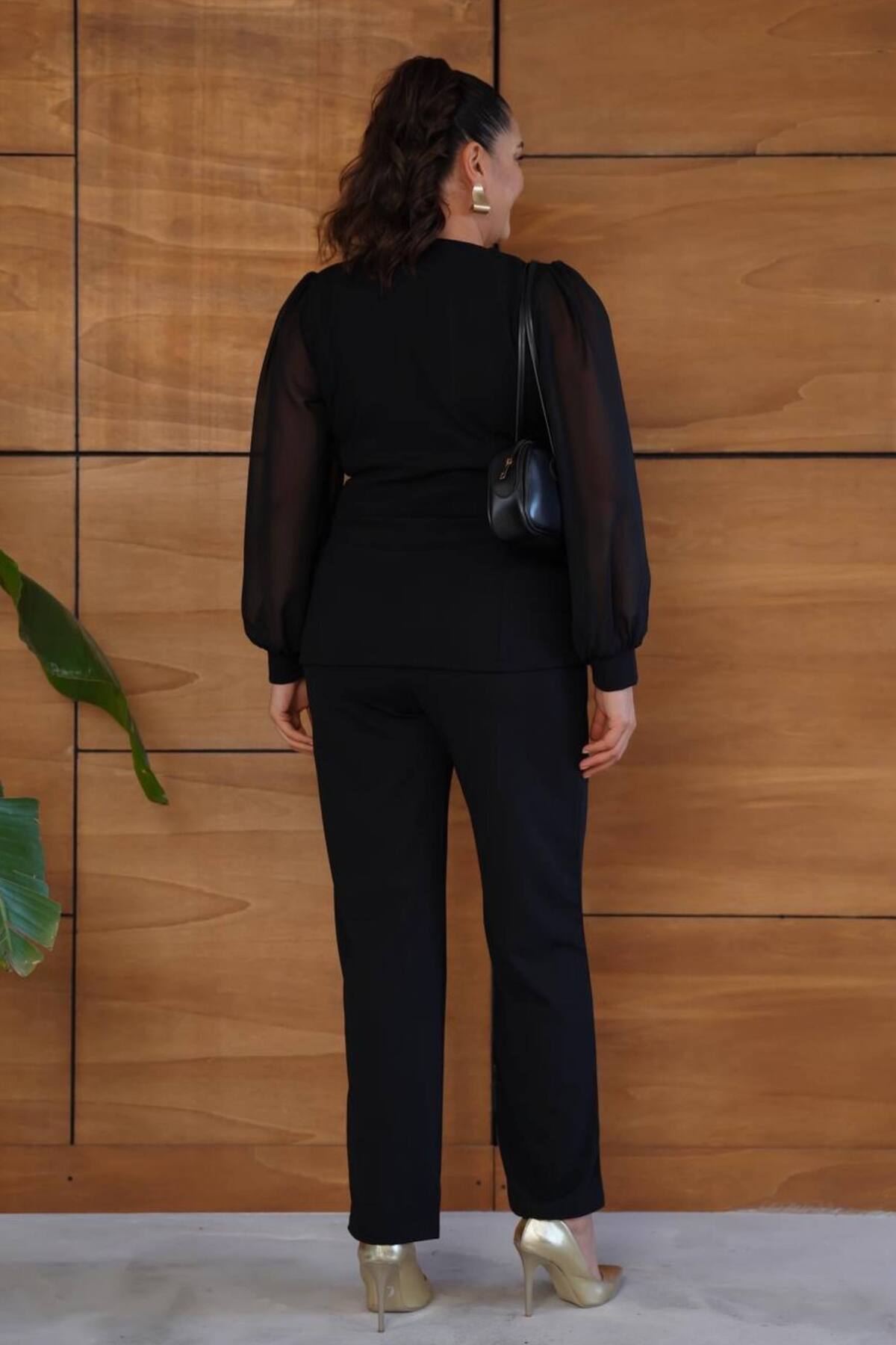 ZISHAN  Büyük Beden Şıklığı – Viskon İkili Takım 029 - Görsel 3