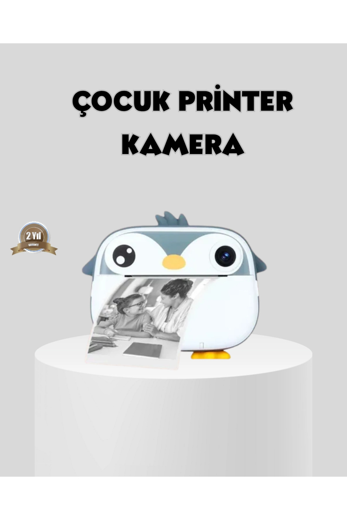 Eco Lounge Termal Baskı Çocuk Kamerası HD Çekim USB Şarjlı Eğitici Oyuncak