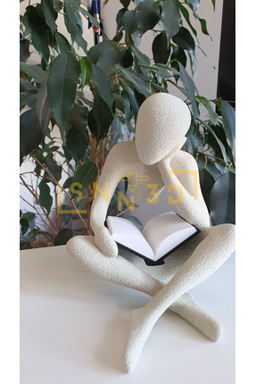SNN3D Kitap Okuyan Heykel