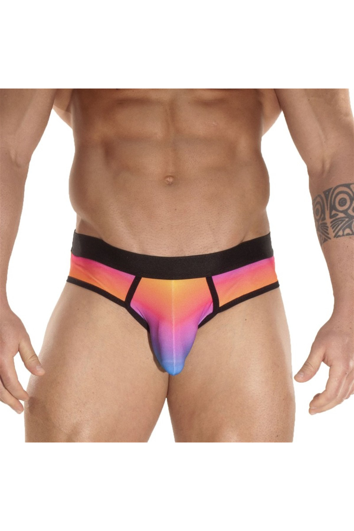 Miravm Gökkuşağı Desenli Erkek Çamaşır