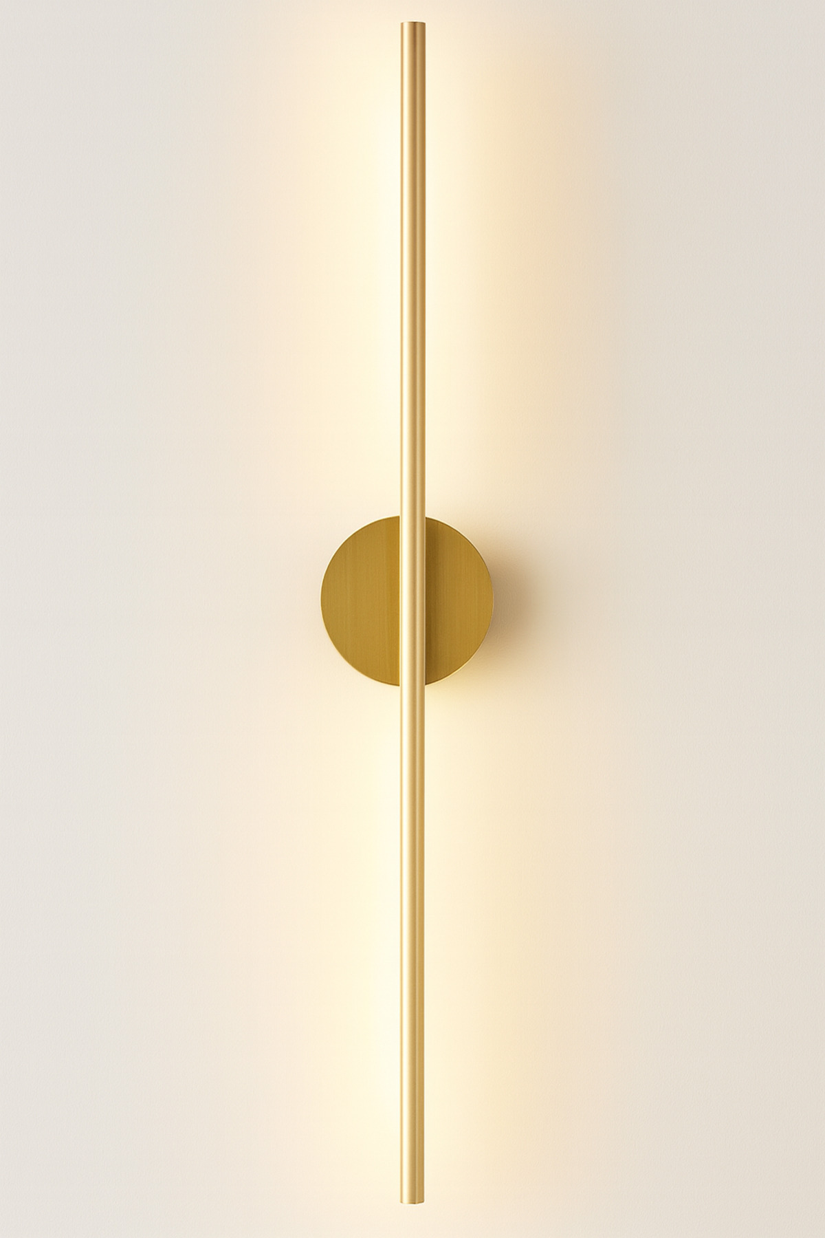 Sunbox Modern Kablosuz Tak Çalıştır Ledli Pilli Aç Kapa Butonlu Aplik 70 cm Gold Pil Dahildir LEDOVYA