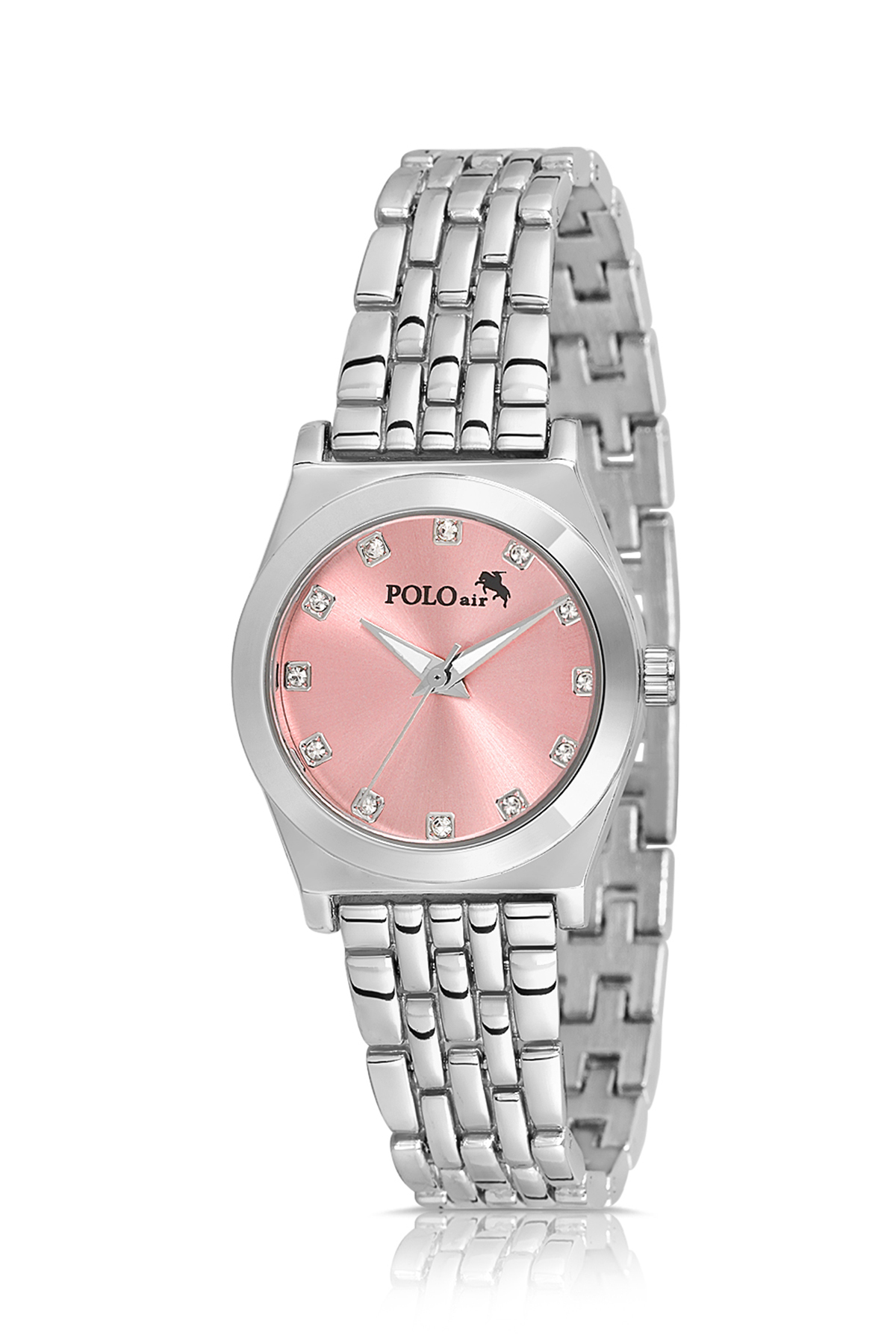 polo air  Zarif Kadın Kol Saati Gümüş Pembe Renk PL-1567B3x - Görsel 2