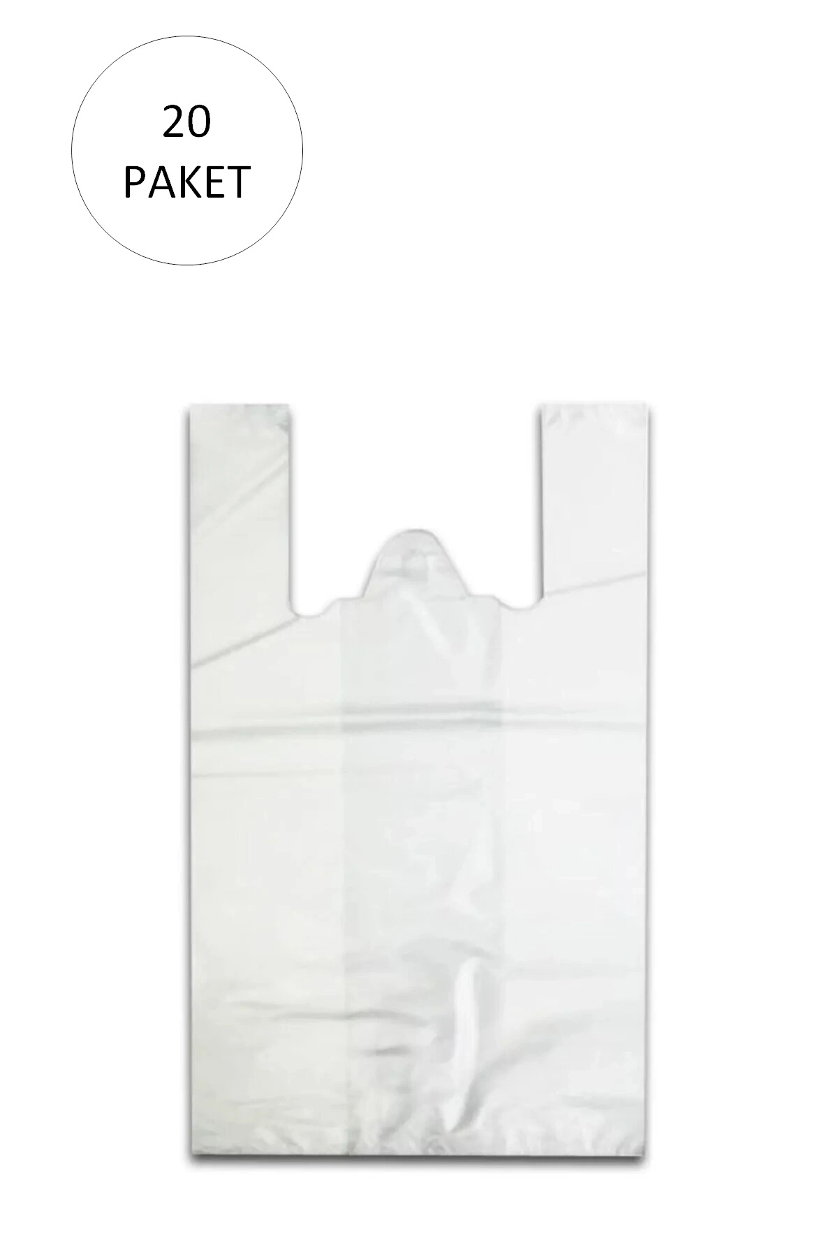 Royaleks Beyaz Hışır Atlet Poşet Mini Boy 22x31 cm 20 Paket Takriben 10.000 Adet