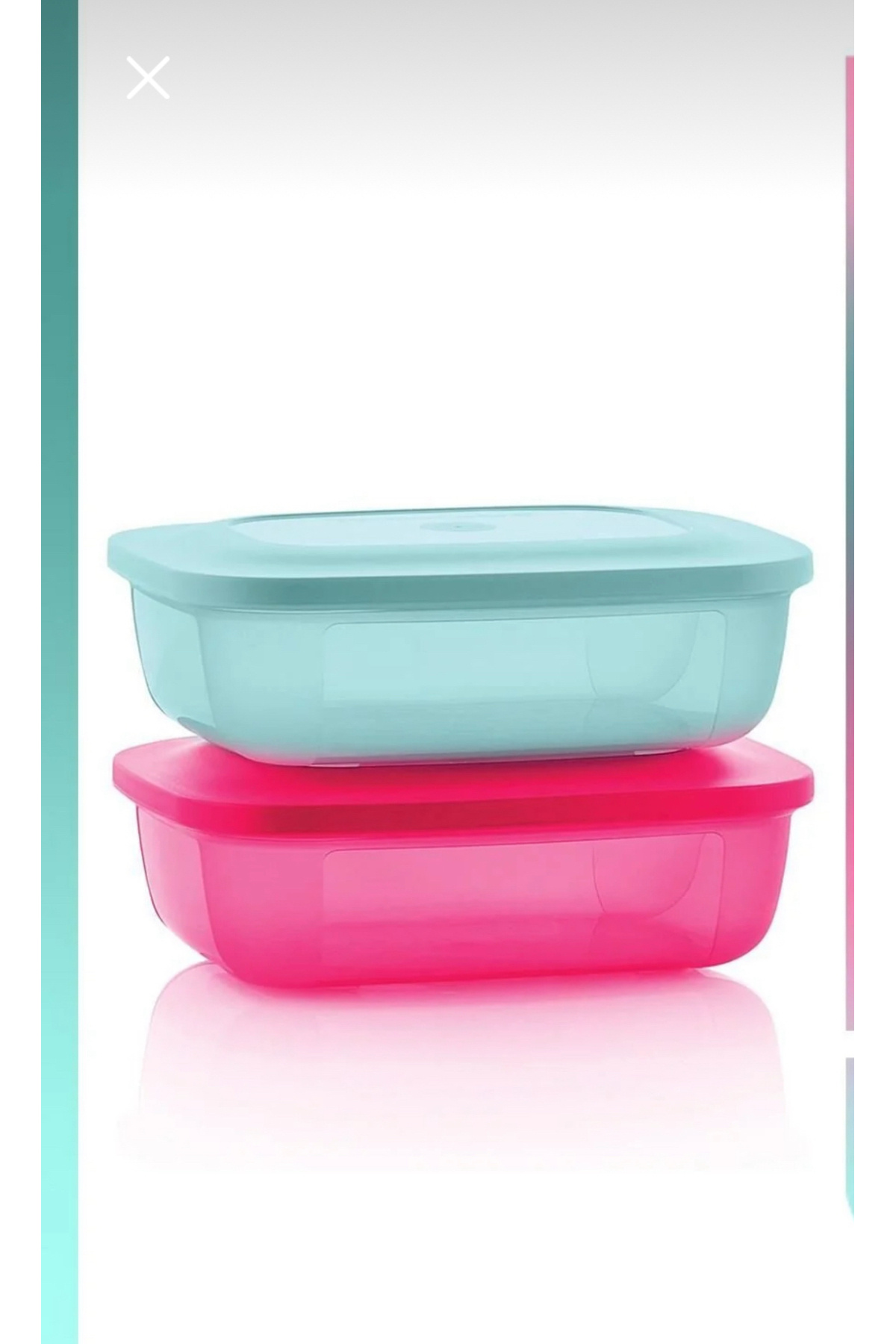 Tupperware Buzdolabı kapları 500 ml 2 li