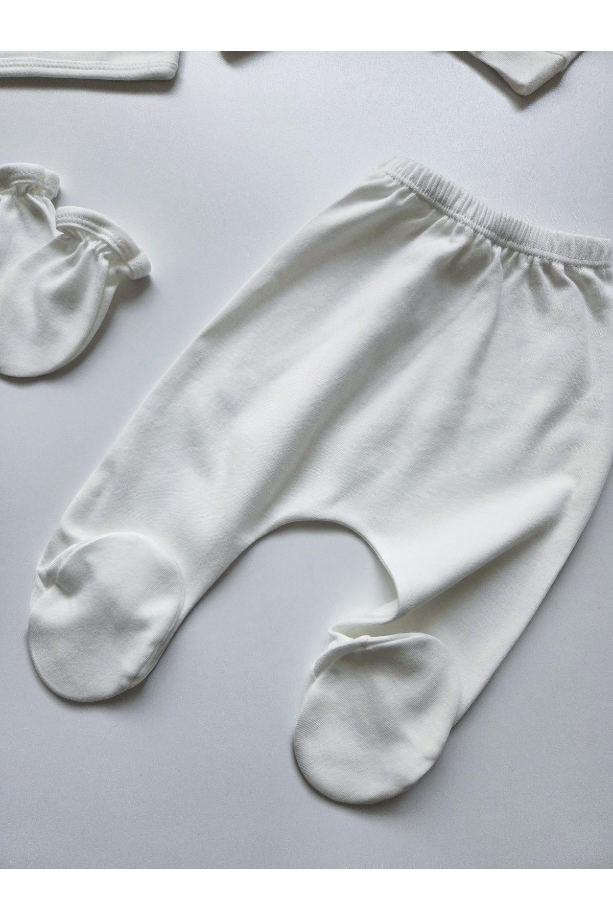 GizaKids %100 Pamuk Kız Bebek Yenidoğan 5 Parça Hastane Çıkışı Set / Zıbın Set fotoğrafı 6 (önizleme)