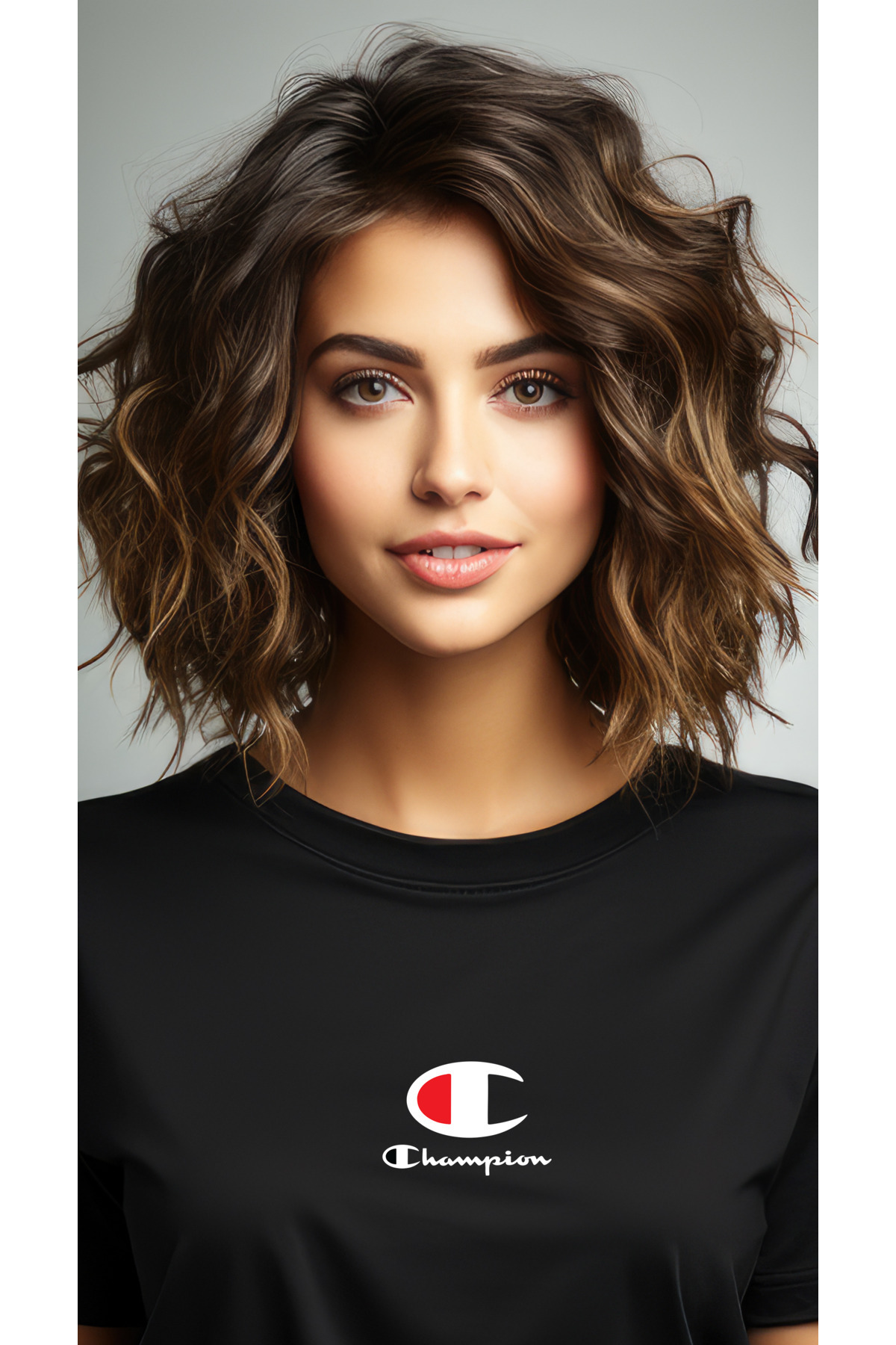 Free Tarz Чемпіонський принт Новий дизайн Чорна футболка