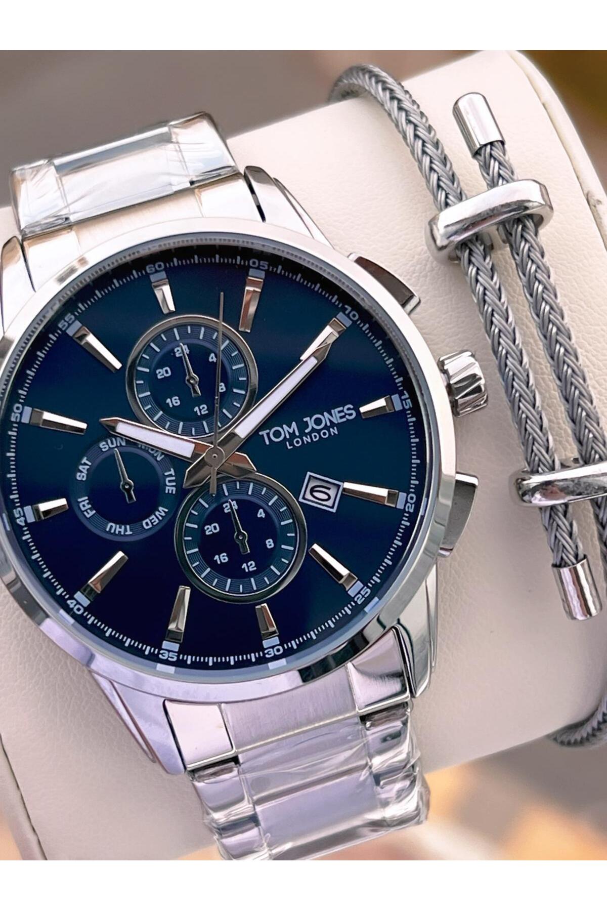 ساعت مچی مردانه ۲۴۶۲.۲ با بند و سیم فلزی، ضدآب تا ۳ اتمسفر، دارای ۲ سال گارانتی