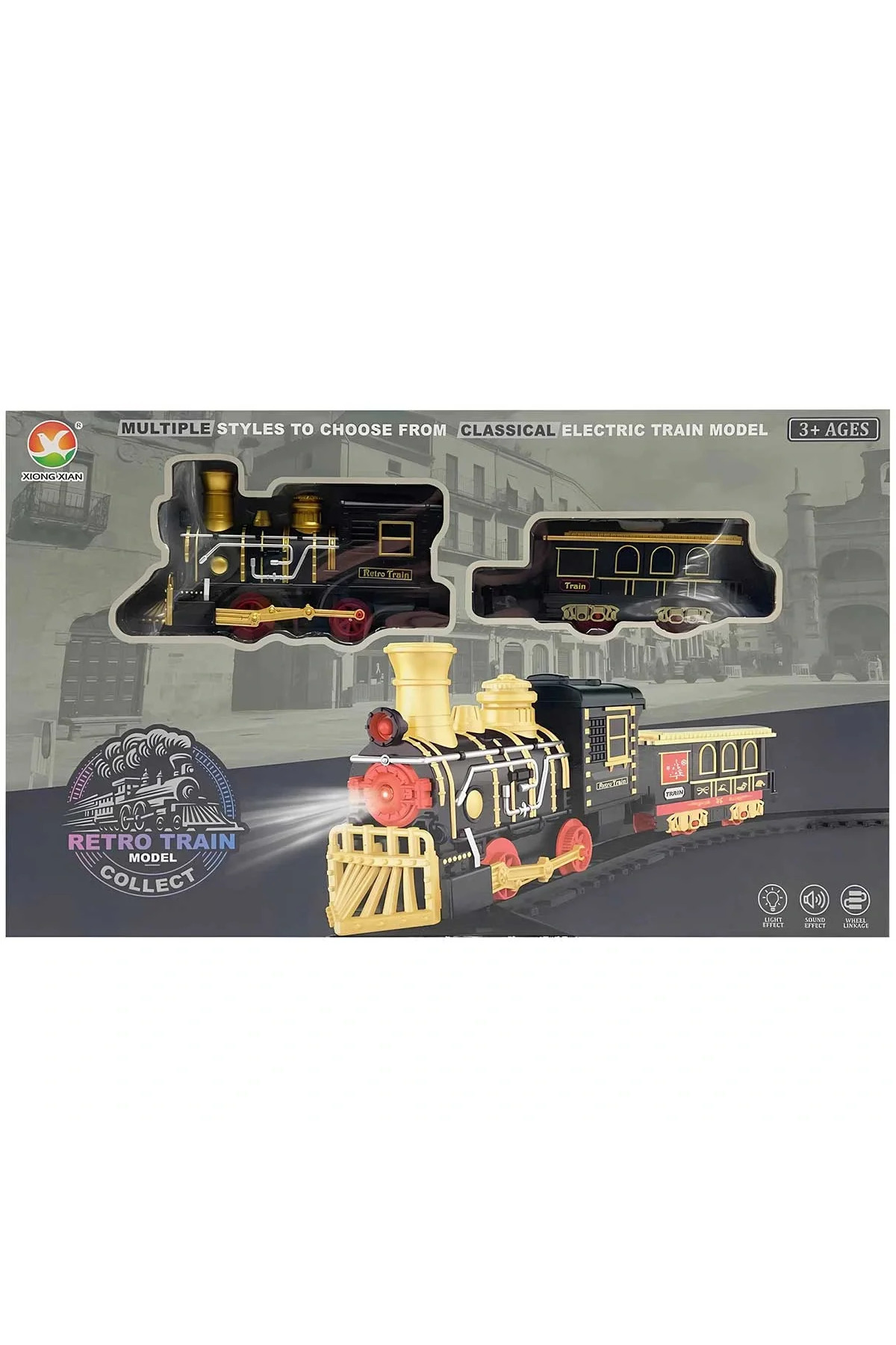 Can İthalat RETRO CLASSİC PİLLİ TREN SETİ 17 PARÇA