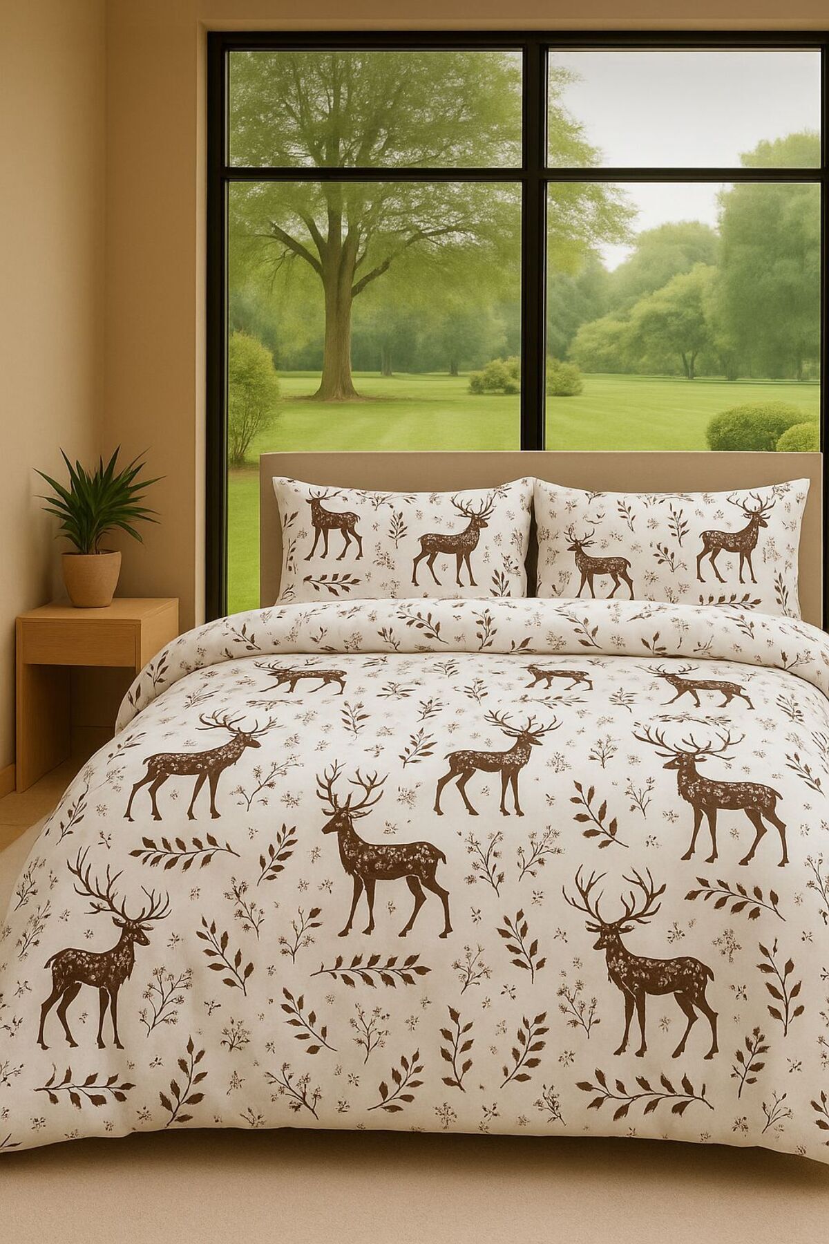 Sheri Home Çift Kişilik Nevresim Seti (1 Adet Yorgan Kılıfı + 2 Adet Yastık Kılıfı )