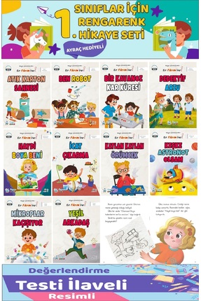 Üçgen Yayıncılık 1.Sınıf Bir Fikrim Var Hikaye Seti (16 Sayfa) - 10 Kitap