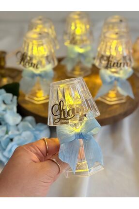 Tasarım Periniz Hediyelik Bebek Nişan Söz Mini Lamba Abajur Kişiselleştirileb...