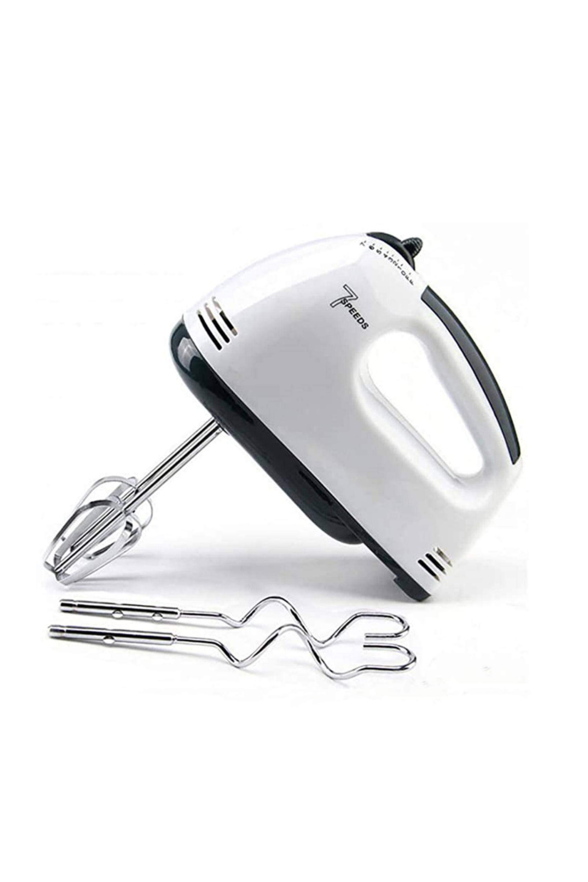 OEM Ръчен миксер Scarlett, 260 W, 7 скорости, 4 сменяеми лопатки, бял