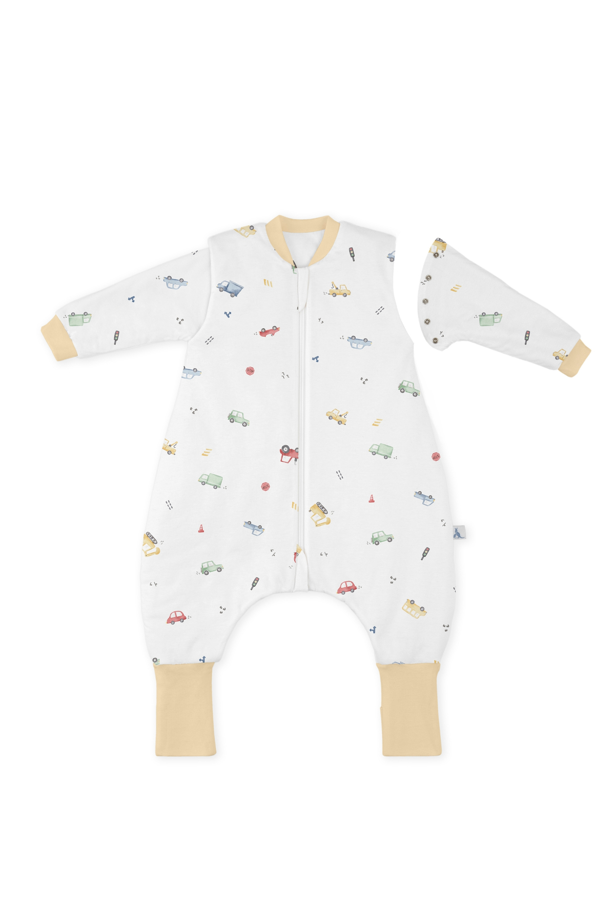 Baby Kids Winter Sleeping Bag 2.5 tog Modal Cotton Detachable Sleeves 0-10 Years - Cars
