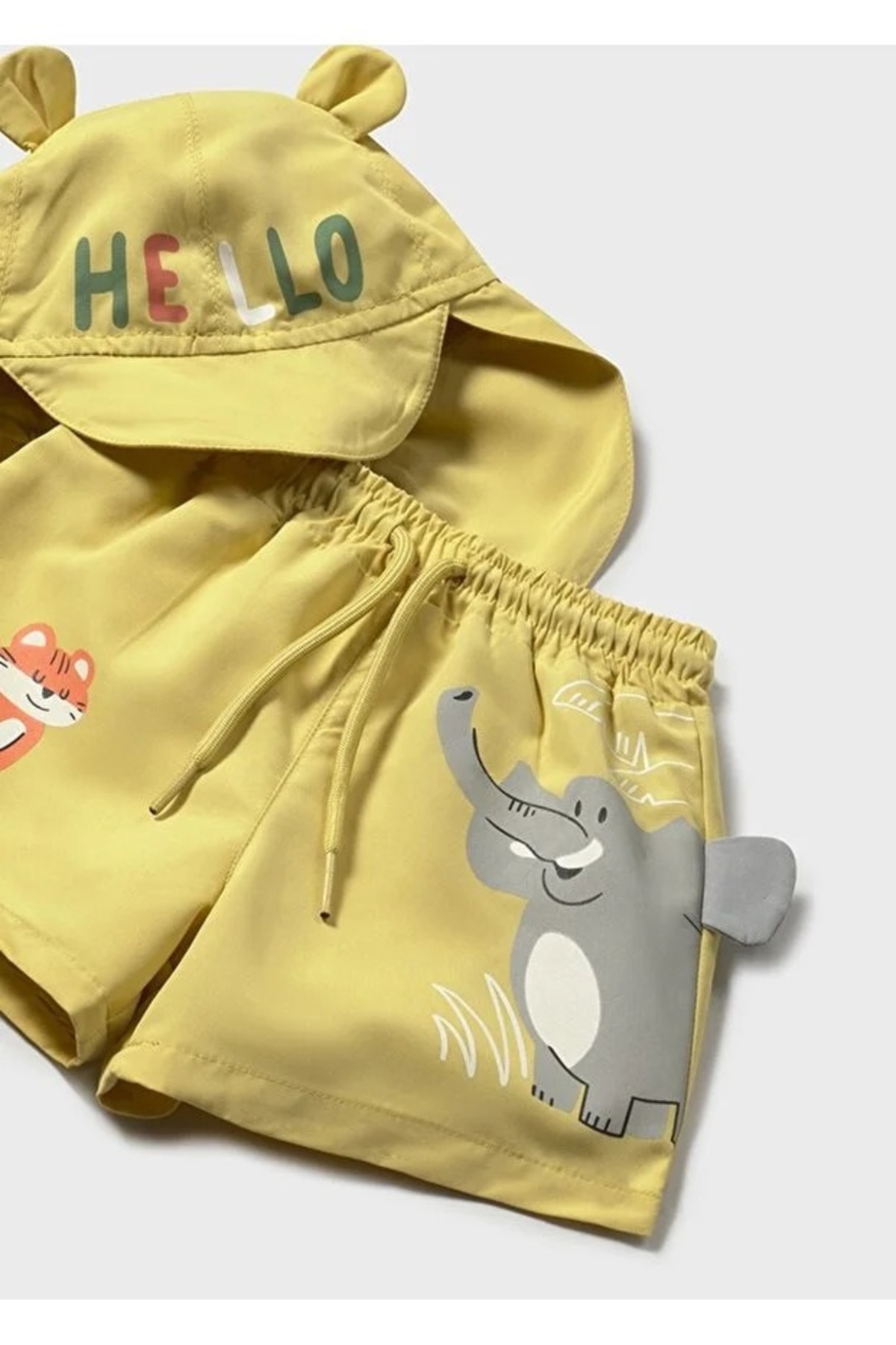 Mayoral Çocuk Bebek Mayo Yüzme Şortu ve Güneş Korumalı Güneş Şapkası 1647 fotoğrafı 4 (önizleme)