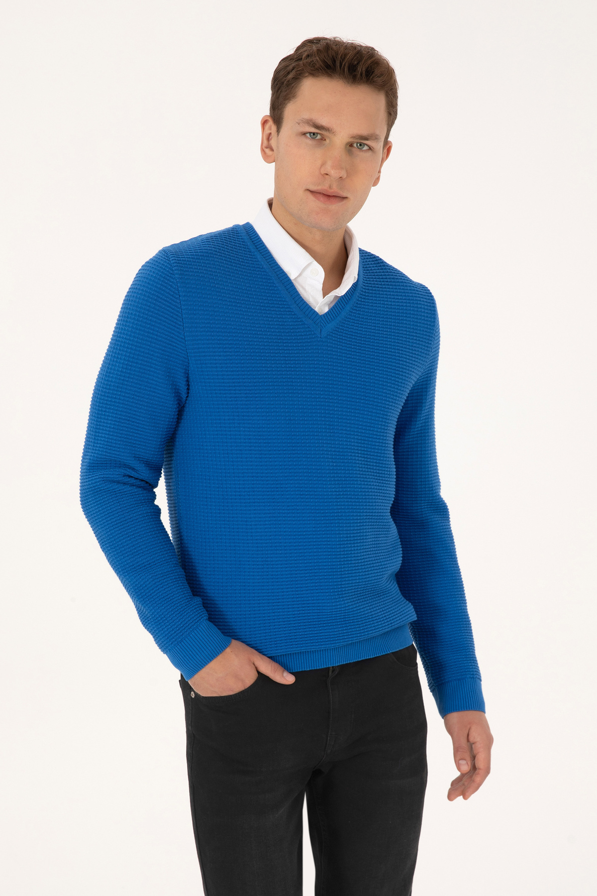 ژاکت مردانه ساکس یو اس پولو کد :(50315028-VR032) U.S. Polo Assn.