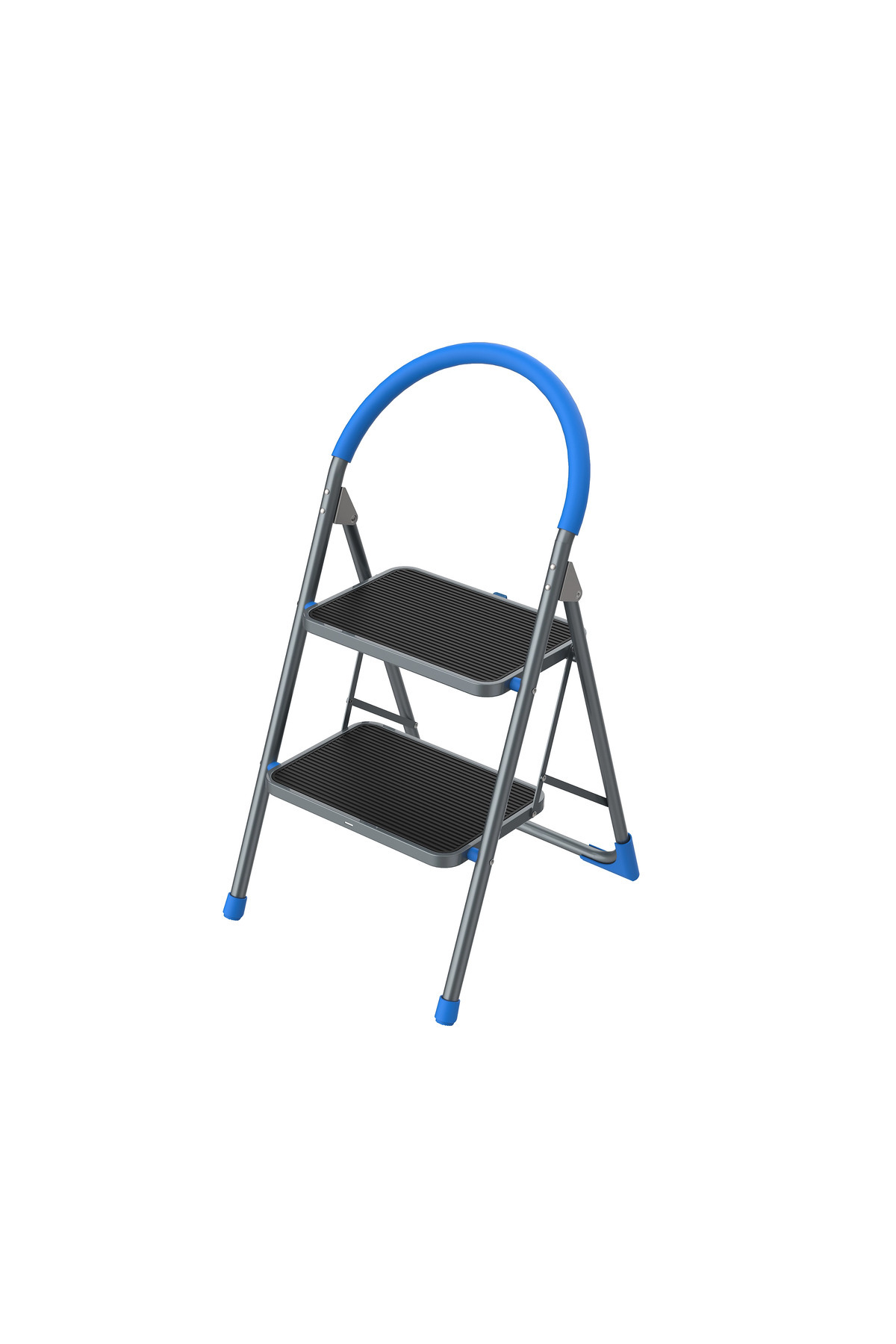 Altınkayaticaret 2 BASAMAKLI ÇELİK KATLANIR YER KAPLAMAZ MERDİVEN TABURE 150 KG TAŞIMA KAPASİTELİ