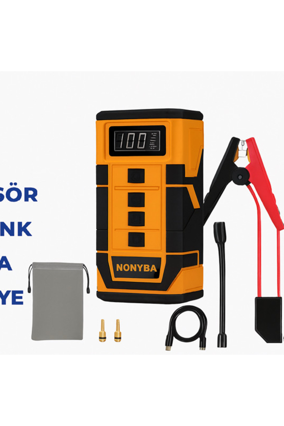 peltech AİRGON LASTİK ŞİŞİRME KOMPRESÖR AKÜ TAKVİYE POWERBANK LED IŞIK