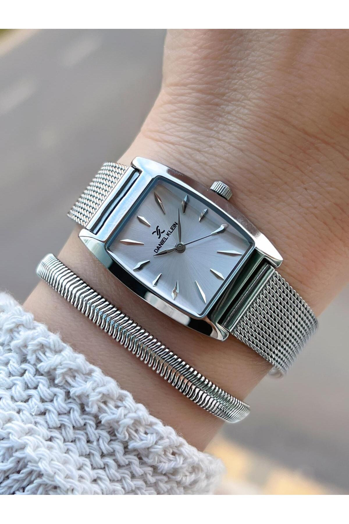 Steel Mesh Band 2 Years Warranty 3Atm Waterproof Women Wrist Watch+Bracelet B141191