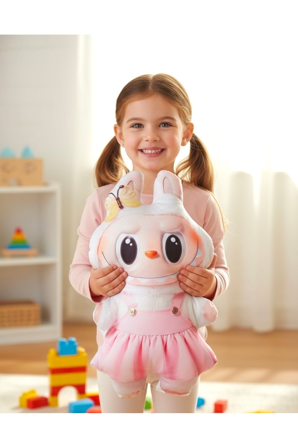 Kokoş İşler Labubu yastık uyku arkadaşı