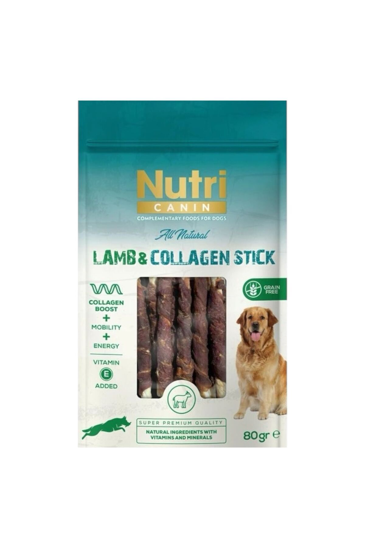 Nutri Canin Lamb Collagen Stick Kuzulu Köpek Ödülü 80GR