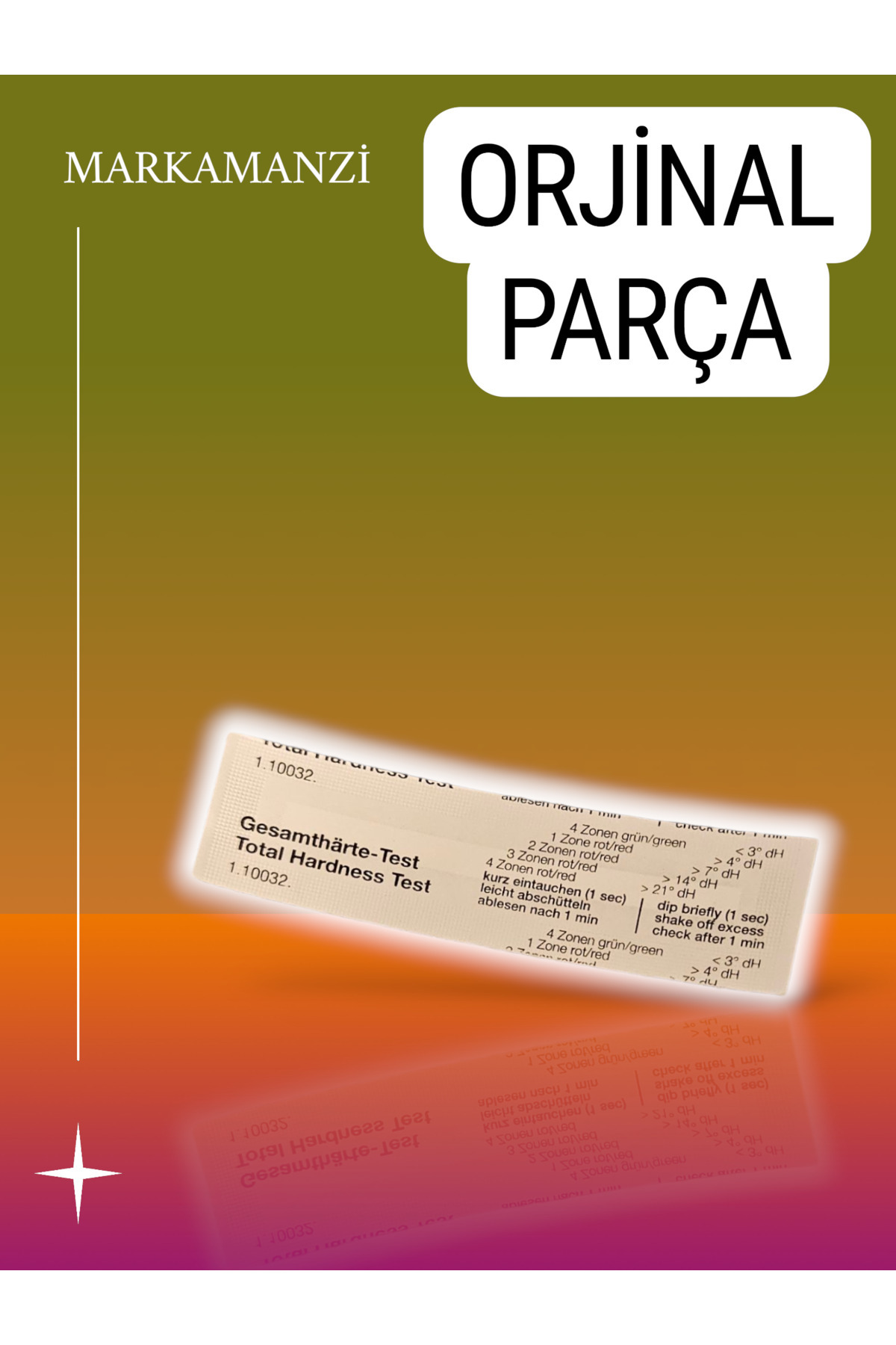 Markamanzi Orjinal Lattego Ep Serisi Espresso Kahve Makinesi Su Sertliği Test Şeridi